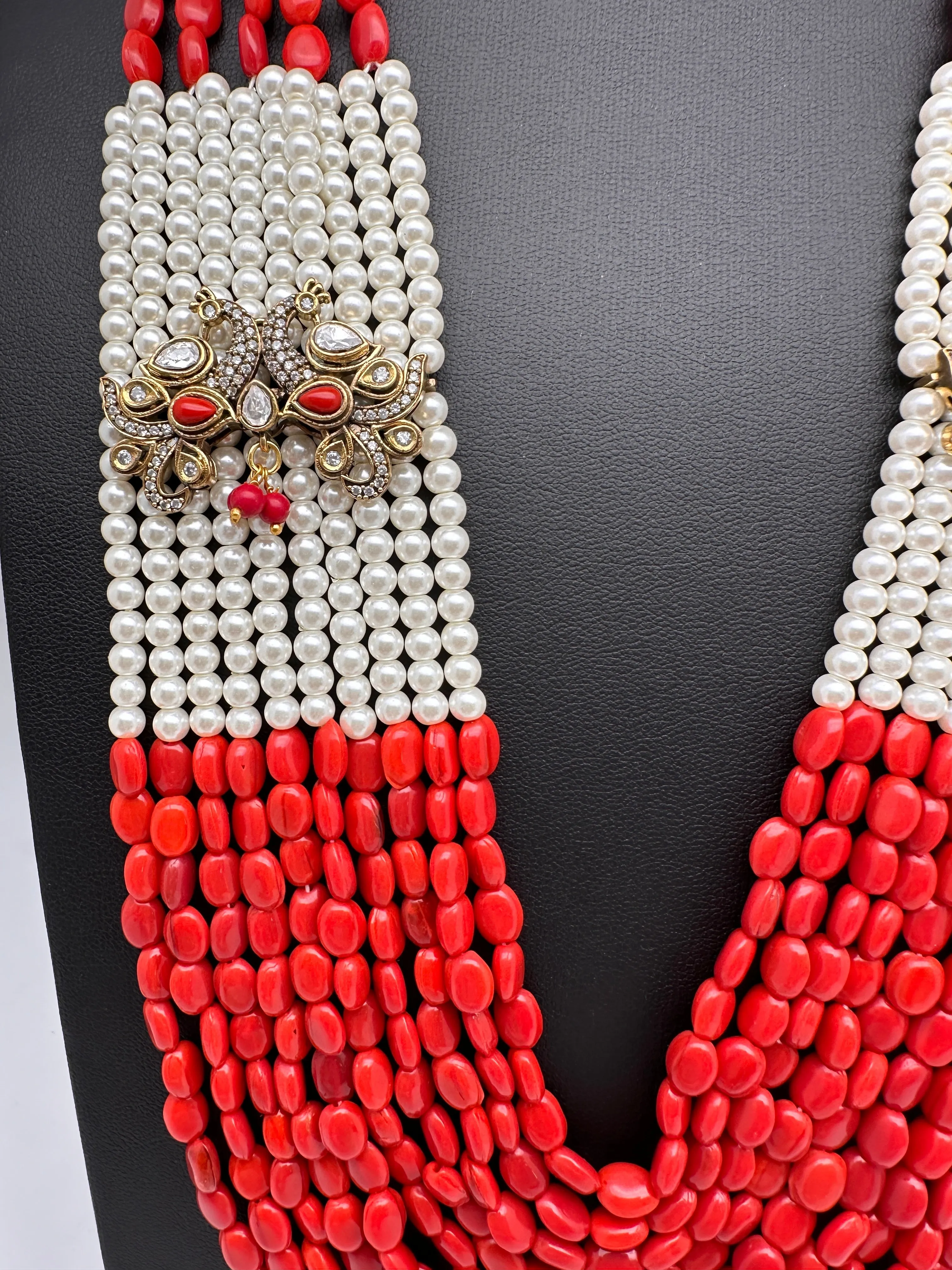 AD Color Multi Layer Beads Necklace