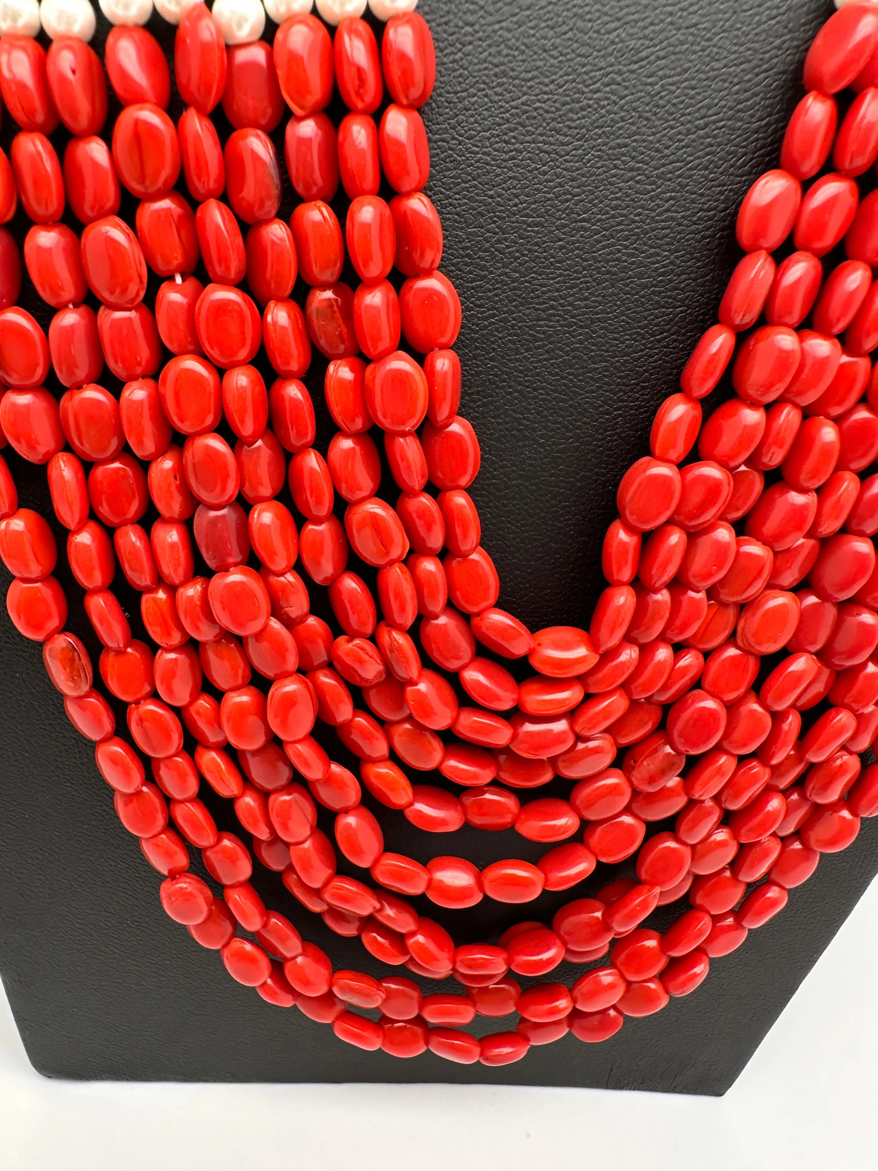 AD Color Multi Layer Beads Necklace