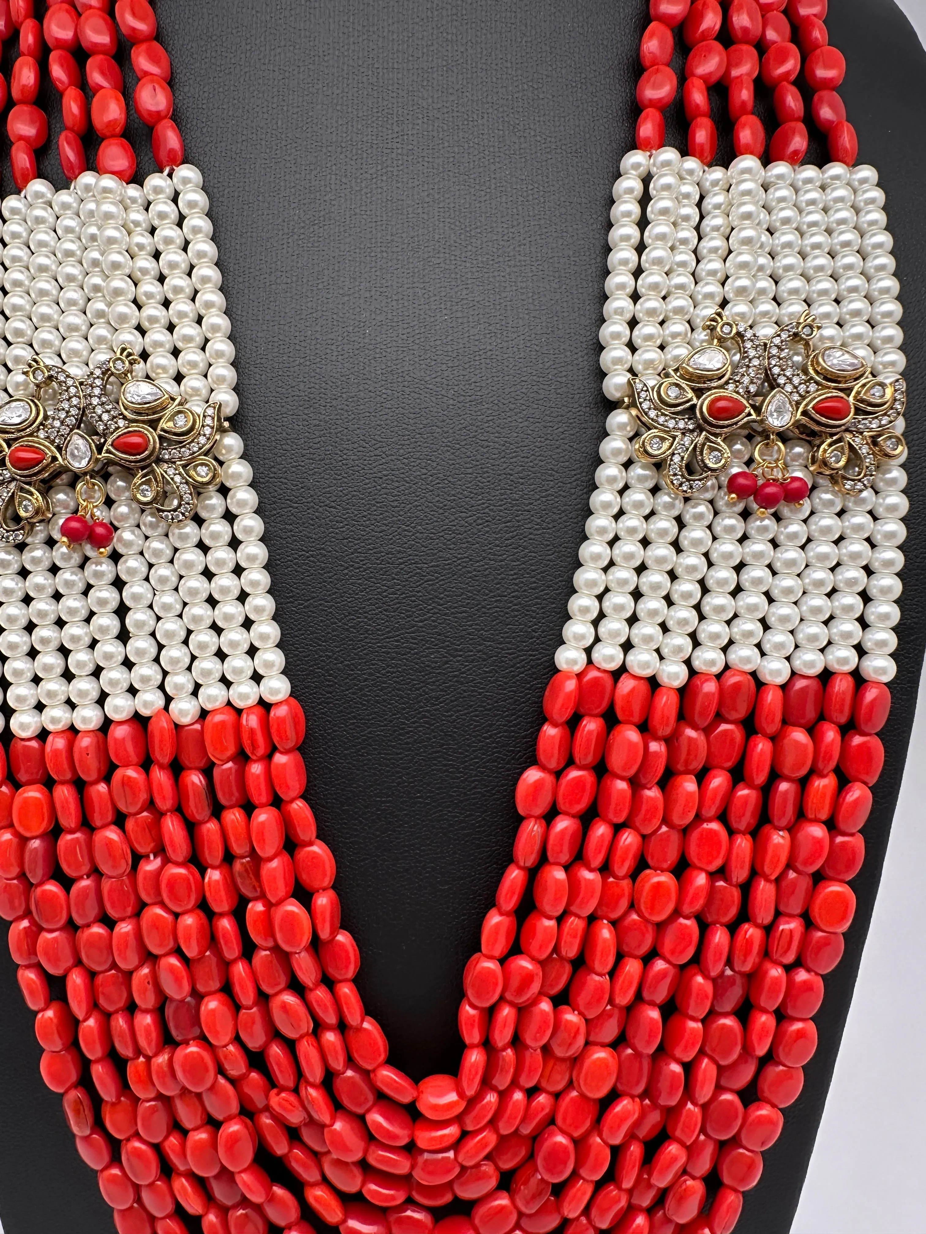 AD Color Multi Layer Beads Necklace