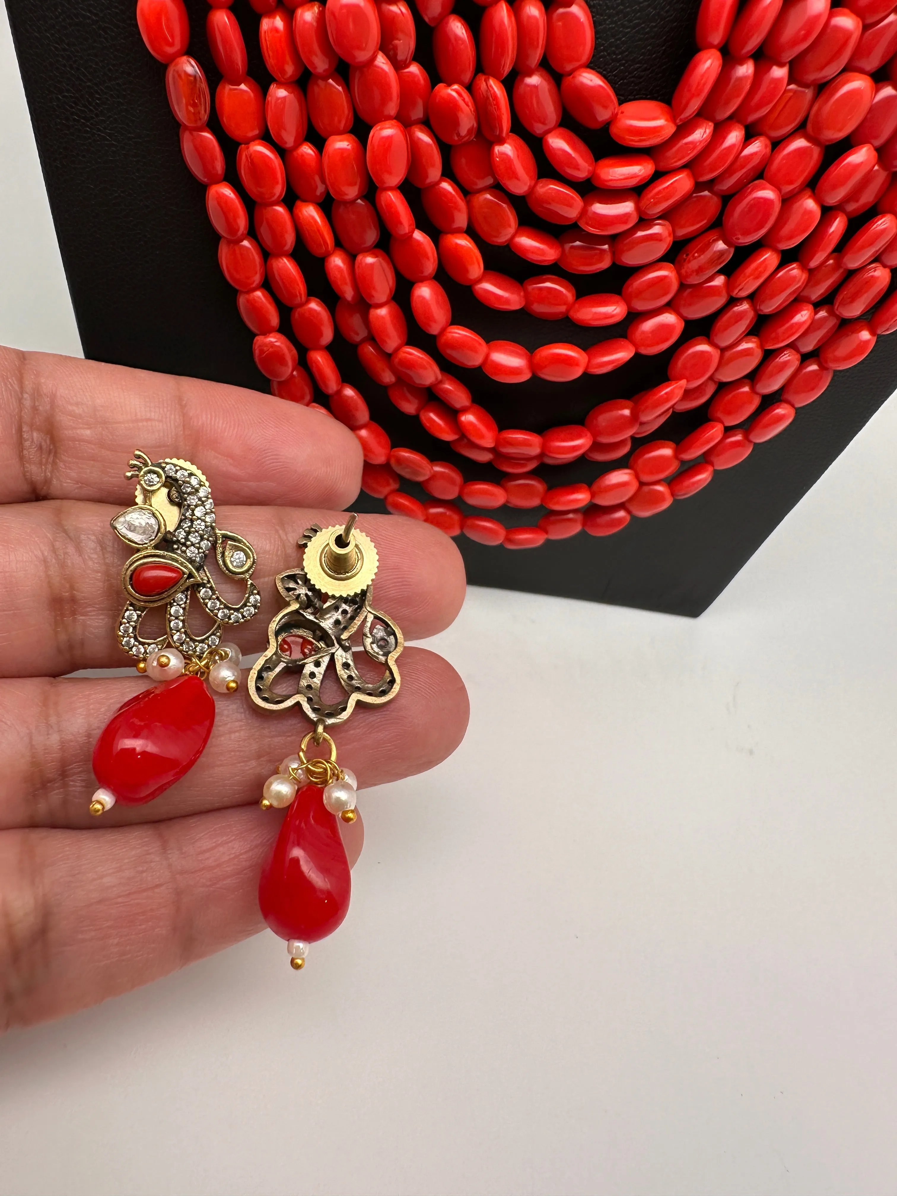 AD Color Multi Layer Beads Necklace