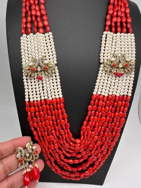 AD Color Multi Layer Beads Necklace