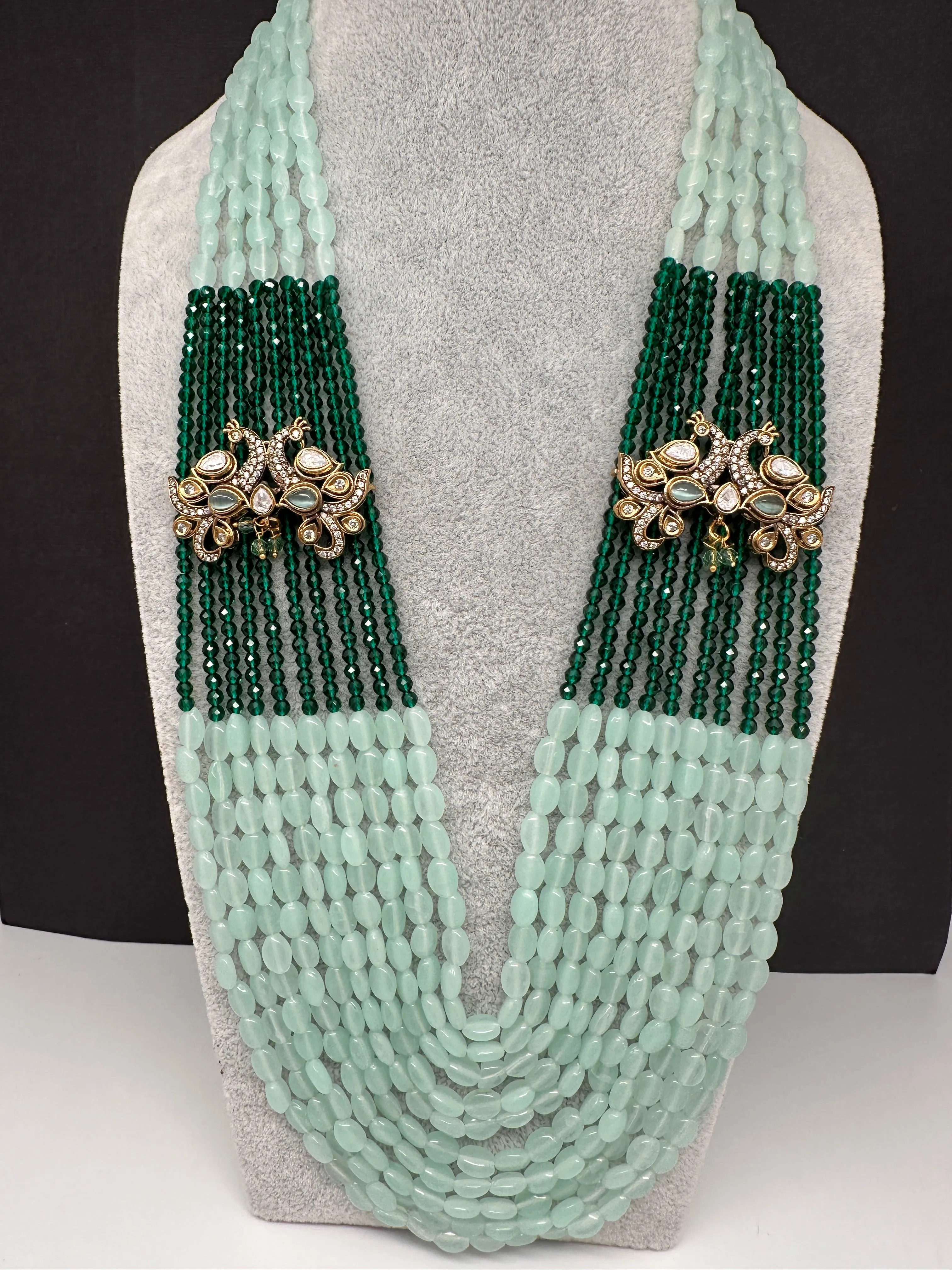 AD Color Multi Layer Beads Necklace