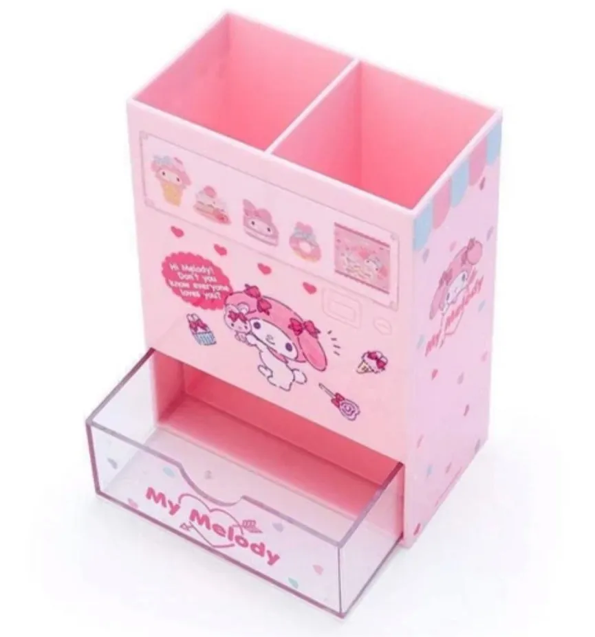 Cinnamoroll Pen Storage With Drawer Pencil Stand , Desktop Storage Japan