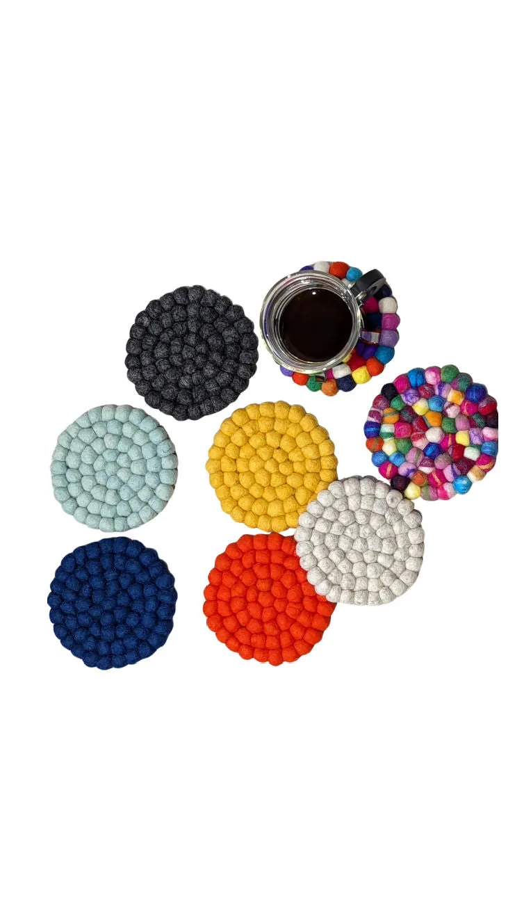 Felted Wool Coasters