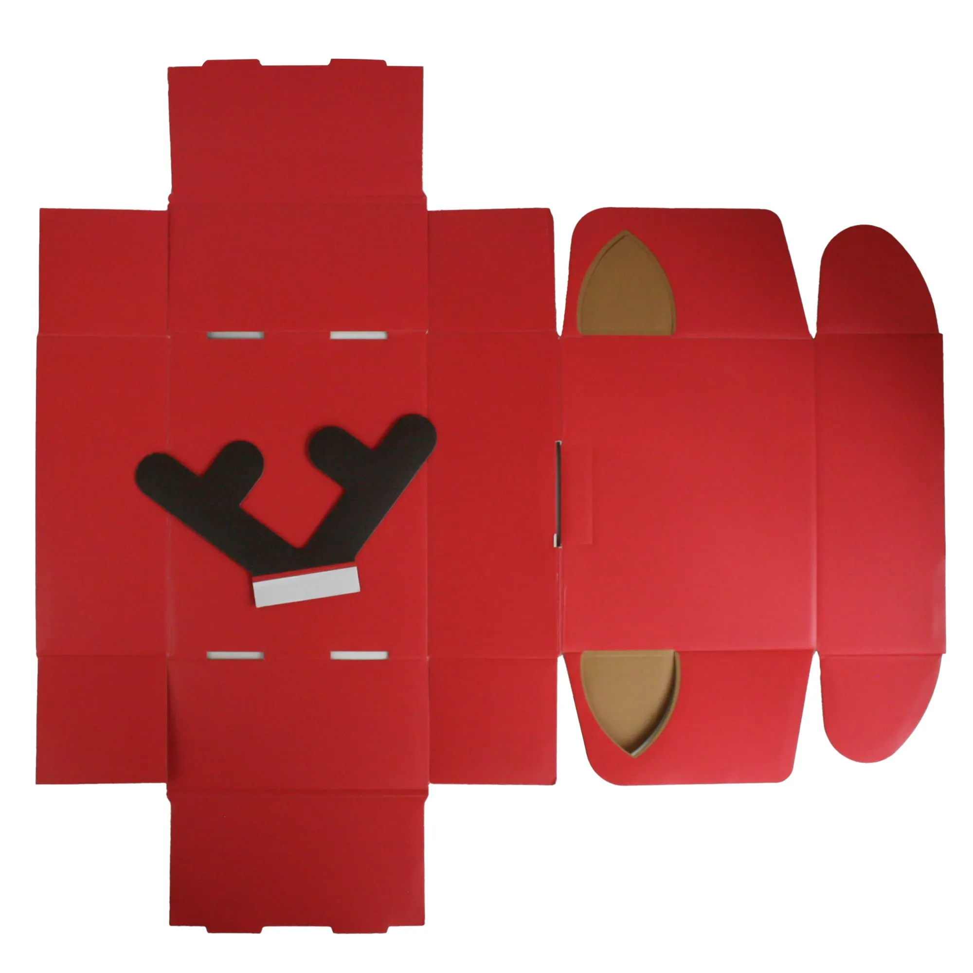 Festive 3D Reindeer Corrugated Gift Boxes Set of 3 (Sizes Available)