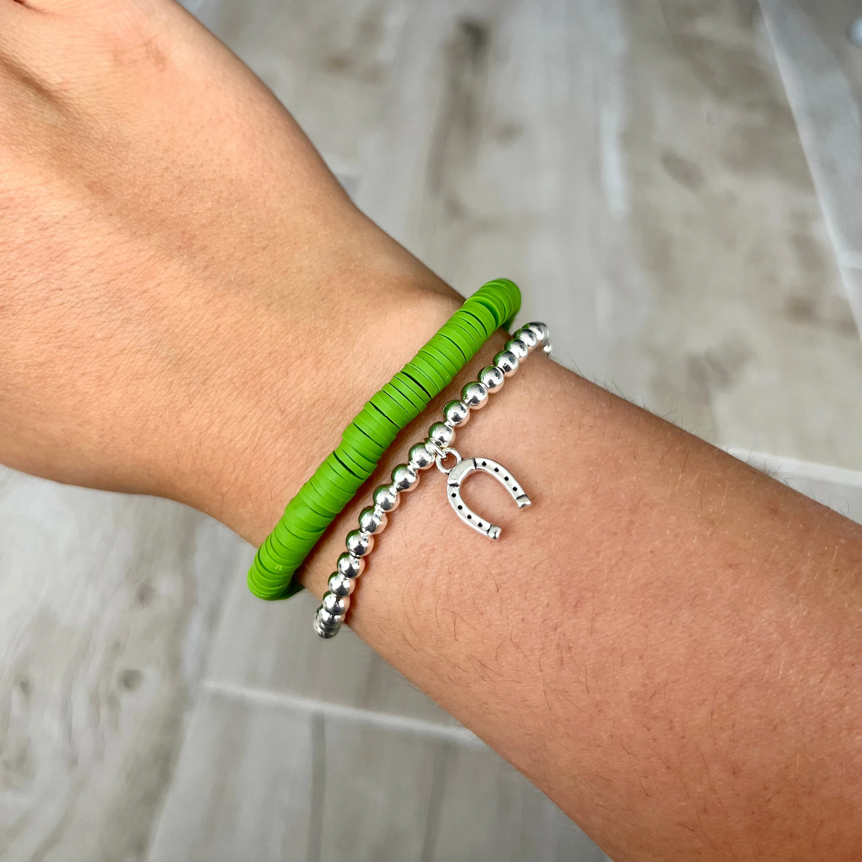 Horse Shoe Bead Bracelet