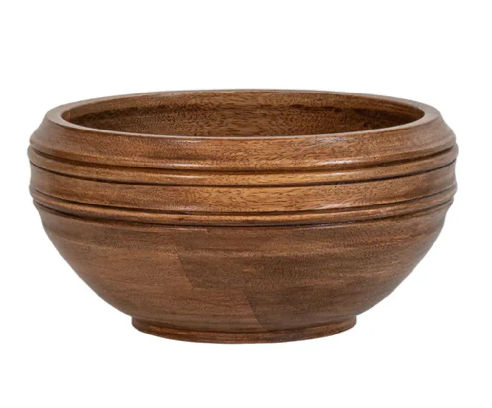 Juliska Wooden Serving Bowl