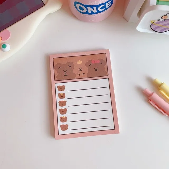 Kawaii Bear Memo Pads