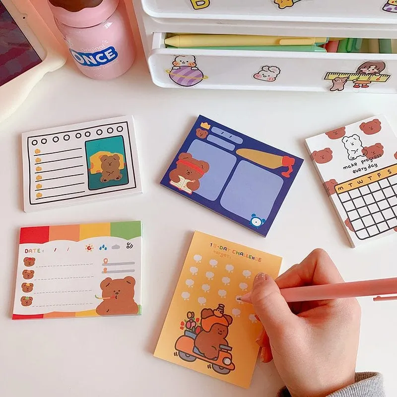Kawaii Bear Memo Pads