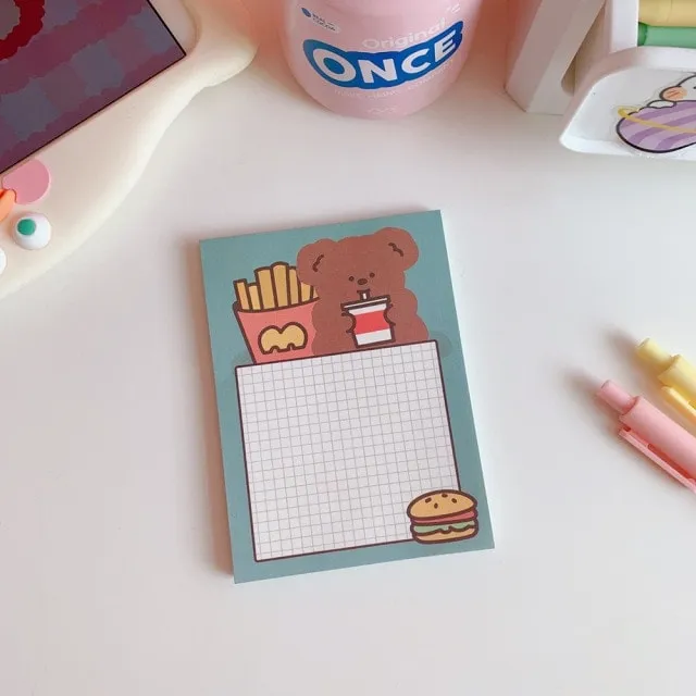 Kawaii Bear Memo Pads