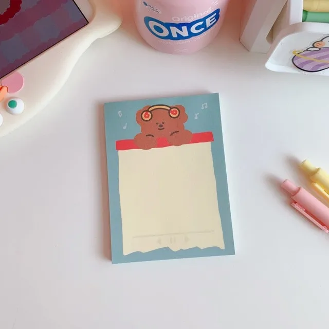 Kawaii Bear Memo Pads