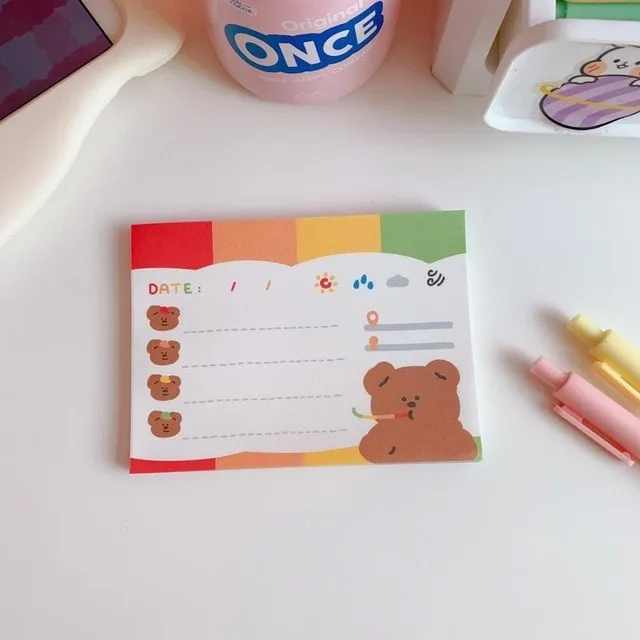Kawaii Bear Memo Pads