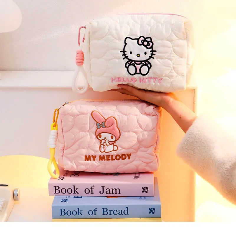 Sanrio My Melody&Hello Kitty Wristlet Cosmetic Bag