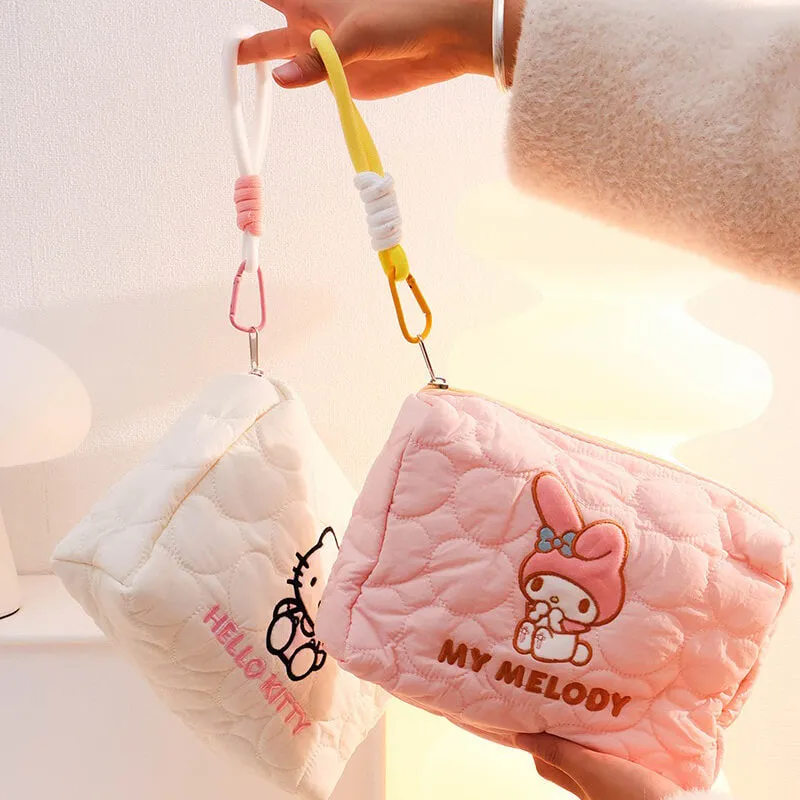 Sanrio My Melody&Hello Kitty Wristlet Cosmetic Bag