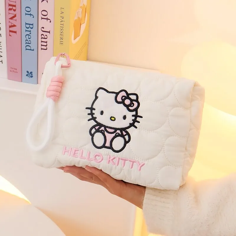 Sanrio My Melody&Hello Kitty Wristlet Cosmetic Bag