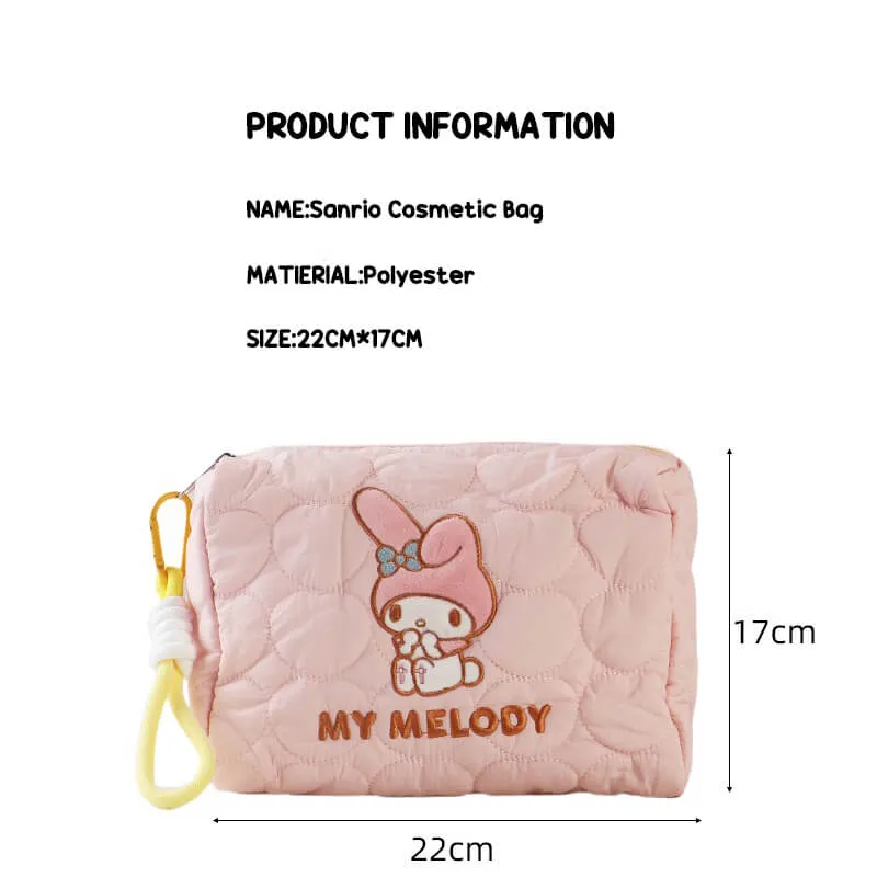 Sanrio My Melody&Hello Kitty Wristlet Cosmetic Bag
