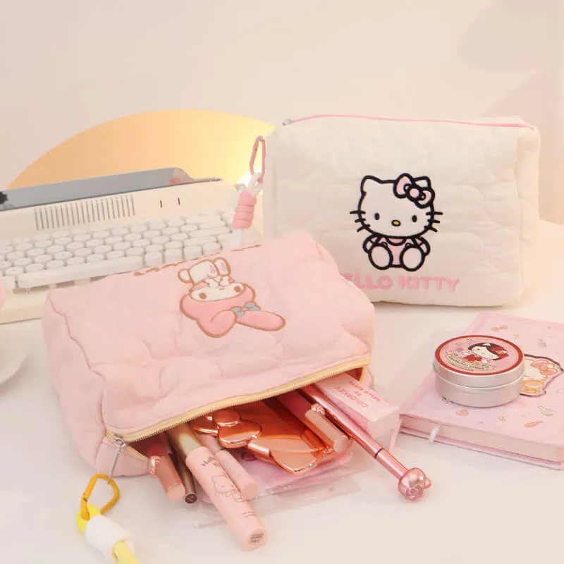 Sanrio My Melody&Hello Kitty Wristlet Cosmetic Bag